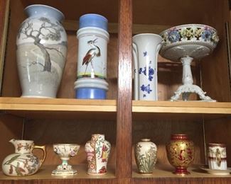 Unique set of vases from around the world.