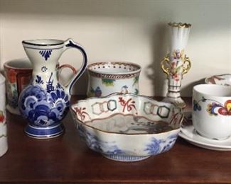 Vintage china pieces.
