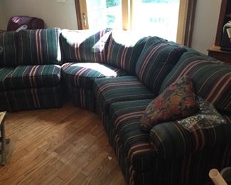 Three-piece sectional.