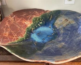 Handmade Pottery Plate.