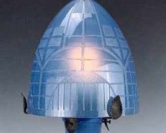 Rare Signed Daum Nancy France Art Deco Lamp - Lot 125