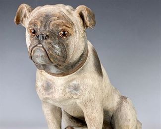 Antique Terra Cotta Austrian Bulldog C.1900 - Lot 68
