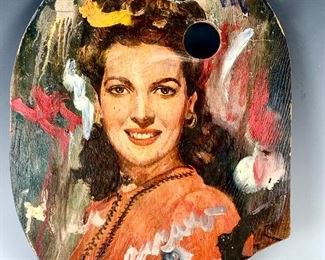 Pascal Cucaro Palette Painting of Maureen O'Hara - Lot 74a