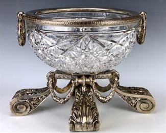 Tiffany & Co. Sterling and Cut Glass Bowl - Lot 109