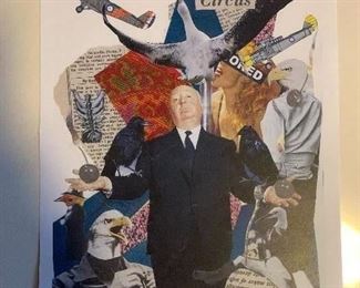 “Birdwatchers circus “
9x11 
Mixed media collage 
$2000
Prints available for $20
