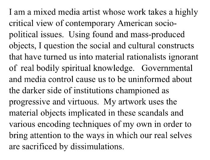 Artist statement 