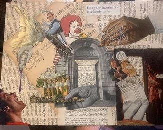 Example:
“The imagination is a heady tonic”
12x16
Mixed media collage
NFS