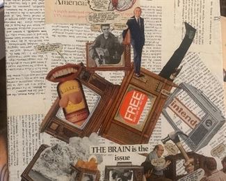 Example: 
“Is television changing America?”
11x14
Mixed media collage
NFS