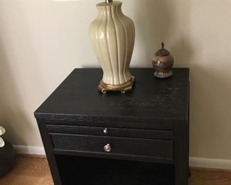 Side table, lamp