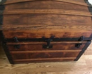 Antique dome top chest 