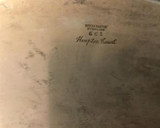 Large sterling silver engraved tray from the 1950’s Reed & Barton Hampton Court - 3250 grams