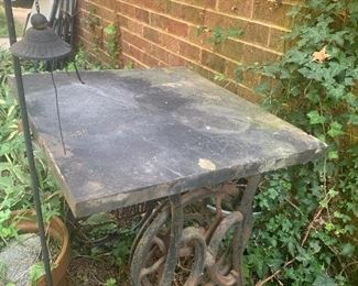 SEWING MACHINE BASE W/ SLATE TOP