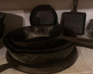 VINTAGE CAST IRON PANS