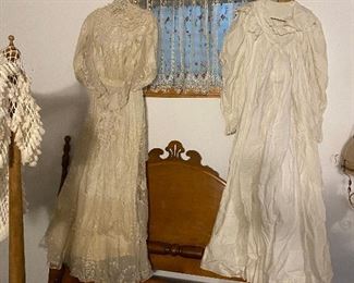Antique full lace wedding dress