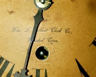 Clock,  wall clock. Gilbert Clock Co. 