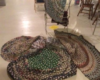 Handmade Rag Rugs. 100 years old