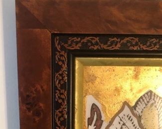 Detail of burled frame 