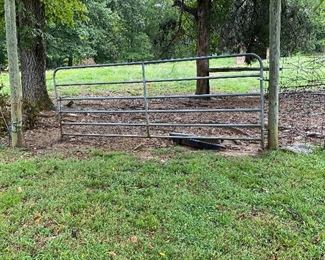 Two Steel Farm Gates .  This is the larger one  You take down