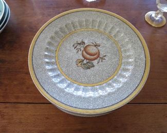 Mid-Century Set of Royal Copenhagen Crackle-Glaze Dessert Plates
