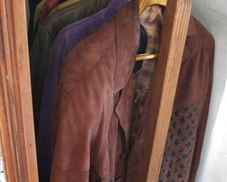 Vintage Men's Leather & Suede Coats (and one Cashemere Overcoat!) size 36 S