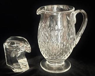 Crystal Hawk; Baccarat Crystal Pitcher
