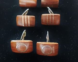 1960's Retro Sterling Silver Cufflinks by Ester Lewittes