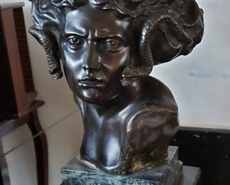 "Medusa" Original Bronze by Ferdinand De Luca.  