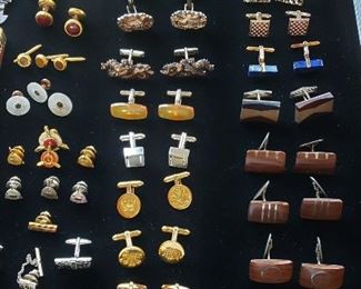 30 Pair of Retro & Vintage Cuff Links!