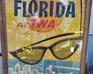 1960's Retro TWA Travel Poster