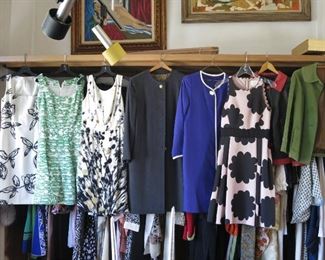 Fabulous Vintage Ladies Designer Clothes by Hugo Boss, Diane Von Furstenberg, Oscar De La Renta, Moschino, Fendi, Ferragamo, Kate Spade, etc.   Sizes 4 - 6  Shoes as well, not sure of the Designers, yet