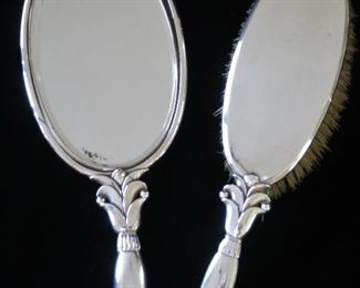 Iconic Georg Jensen Sterling Silver Vanity Set