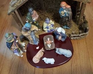 11 Piece Ceramic Nativity Set