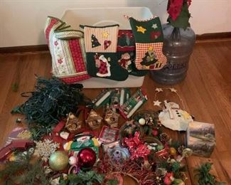 A Bundle of Christmas Stockings Wreaths Lights and More