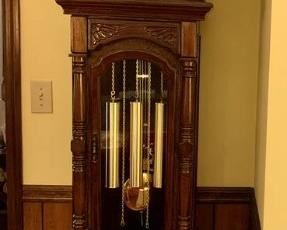 Hand Carved mahogany Grandfather Clock