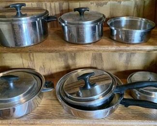 Vintage Kitchen Kraft 8 Piece Pots and Pans