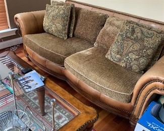 Leather Tuscan Down filled Loveseat