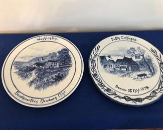 Blue and White Plates from New Amsterdam, New York