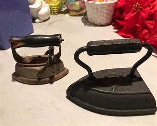 Great Cast Irons - one with base.