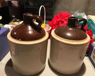 Love these whiskey jugs - there are markings.  Will replace pictures after more research.  Great condition.