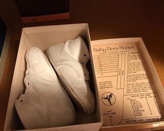 Look at thee "Baby Deer Trainer Shoes".  Notice the little box to measure little feet.