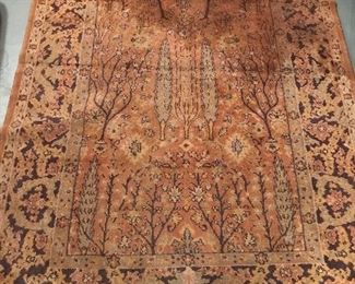 Nice middle east rug.  Has some discoloration.