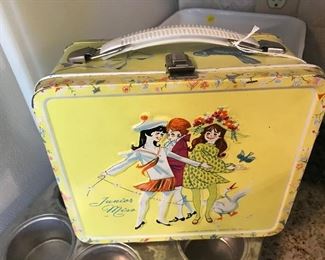 Love this little yellow Junior Miss Lunch box