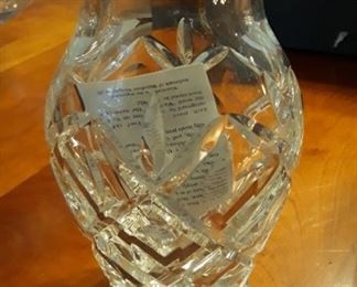 Waterford crystal vase