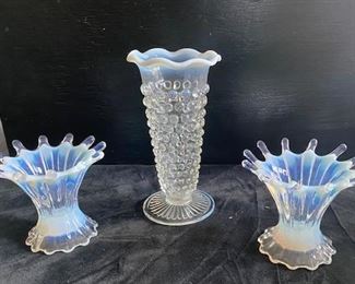 Candle holders and vase