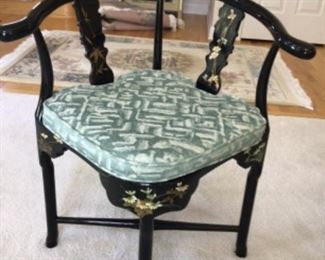 Handpainted Asian unique chair $375