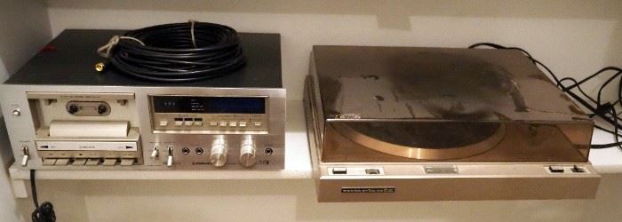Vintage Marantz Turntable Model TT2000 And Pioneer Stereo Cassette Tape Deck Model CT-F750