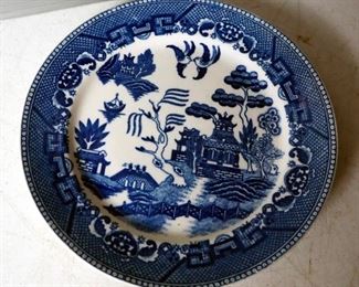 Mongolia Johnson Brothers, W. Adams And Sons, Woods Wear, J And G Mearin, And More China Plates, Various Sizes And Patterns, Qty 12