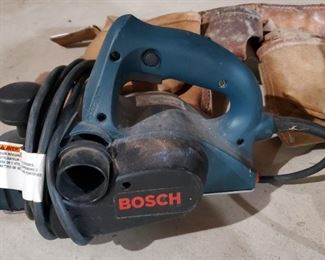 Bosch Electric Planer Model 3365 And Porter Cable Router Model 1002, Includes Leather Tool Belts Qty 2