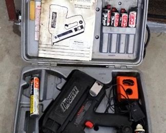 Paslode Impulse Cordless Nailer, Model IM-325, Includes Carrying Case, And Charger