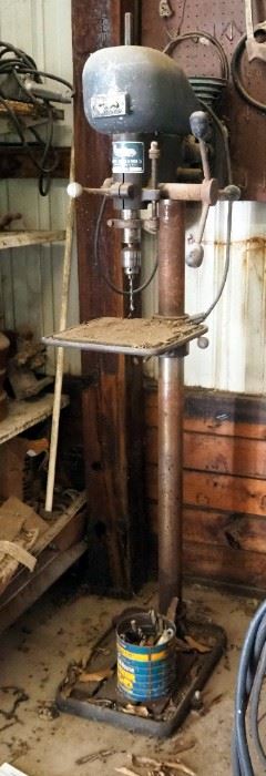 Vintage Champion Blower And Forge Co.Press , No. 16 Electric Drill Press, 67" Tall